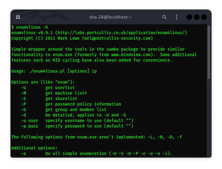 Enum4linux